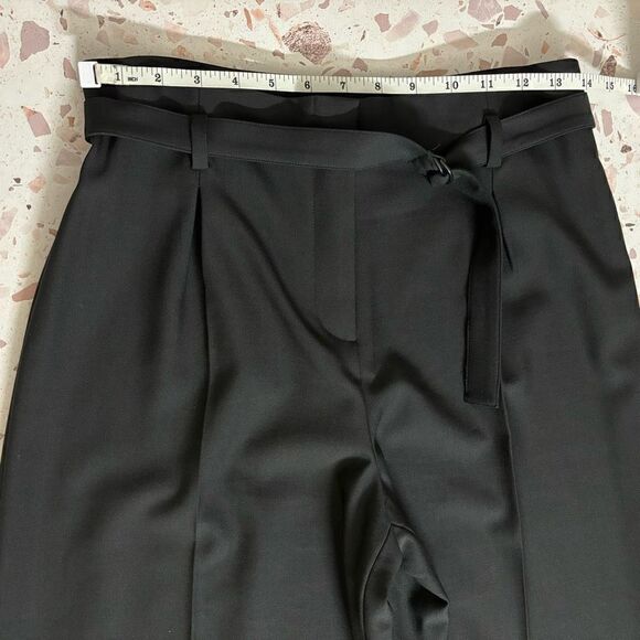 St. John Collection Wide Leg Wool Trouser in Black size 6 - Picture 8 of 15